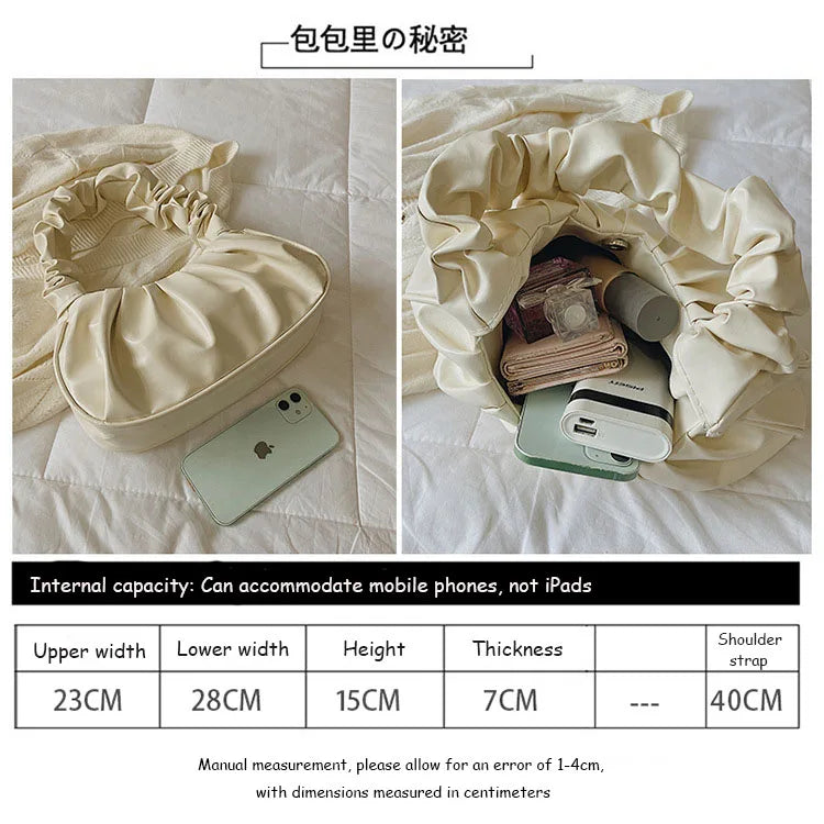 Cloud Pleated Handlebags Designer Handbag Women's Single Crossbody Dumpling Tote Armpit Bag Shopping Shoulder Bags Underarm Bag
