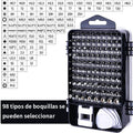 Iruibo 115 in 1 Screwdriver Set: Multifunction with Various Nozzles, Ideal for Repairing Cell Phones, Consoles and Electronics