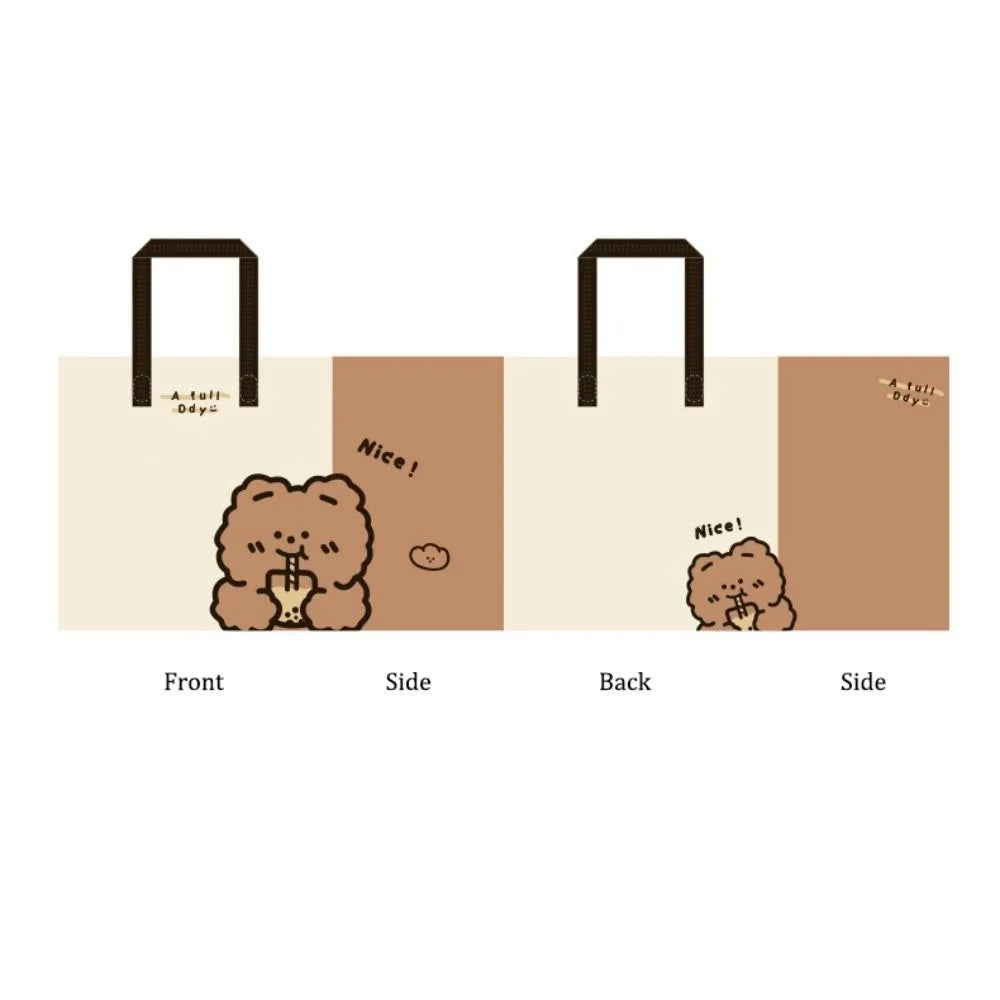 Hot Sale Non-woven Fabric Shopping Bag Trendy Casual Handbag Large Capacity Waterproof Underarm Bag Lady