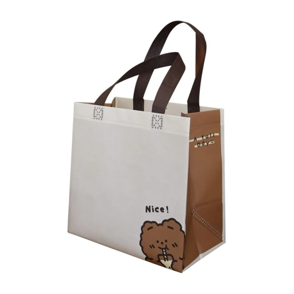 Hot Sale Non-woven Fabric Shopping Bag Trendy Casual Handbag Large Capacity Waterproof Underarm Bag Lady