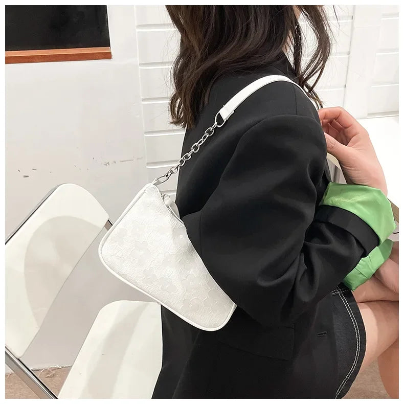 2025 New Fashion Felt Shoulder Bags for Women Small Casual Underarm Bag Female Hand Crossbody Bags for Women Purses and Handbags