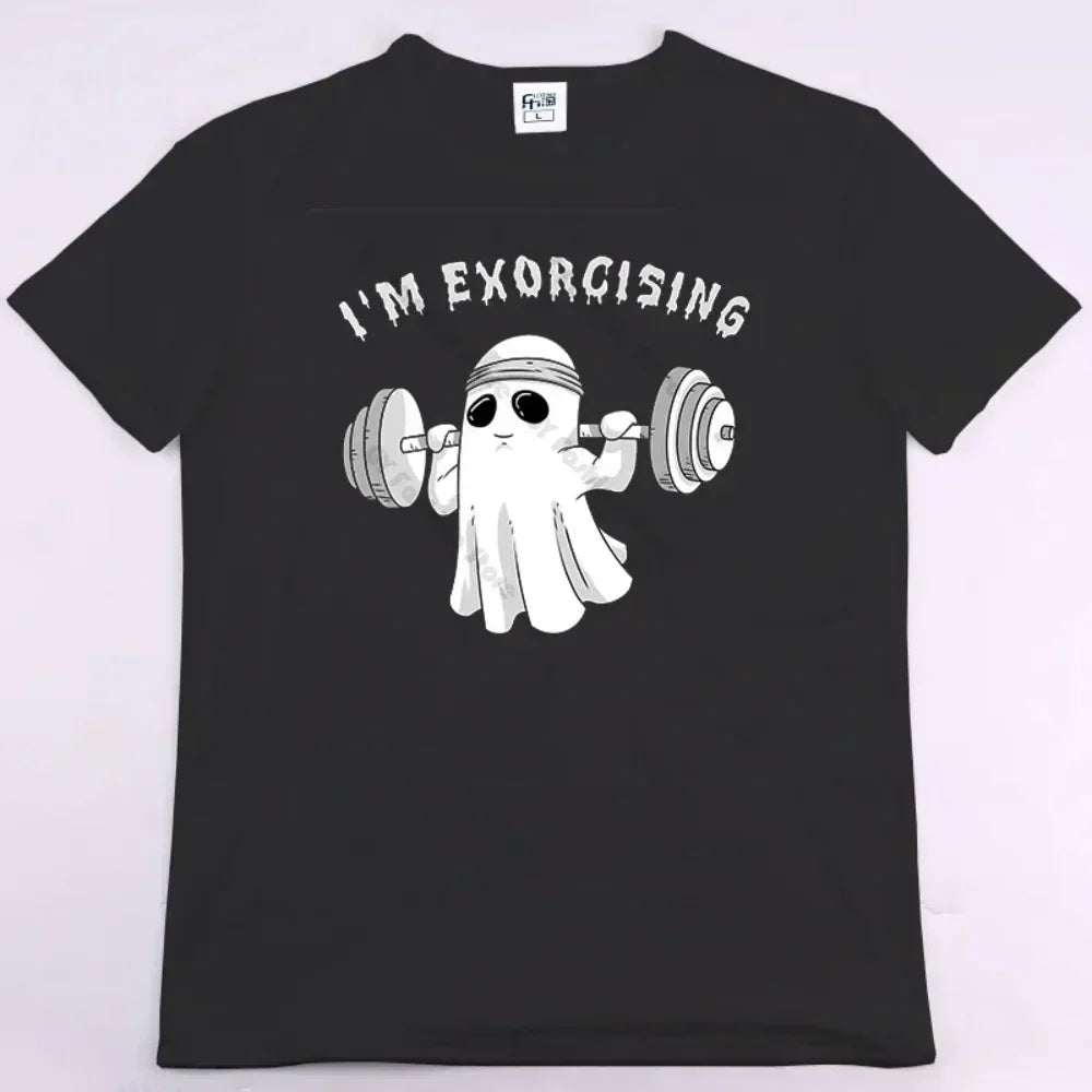 2025 new model Rabbit Fitness Funny Gym Rat Bodybuilding Crewneck T Shirt Men Casual Short Sleeve TShirt