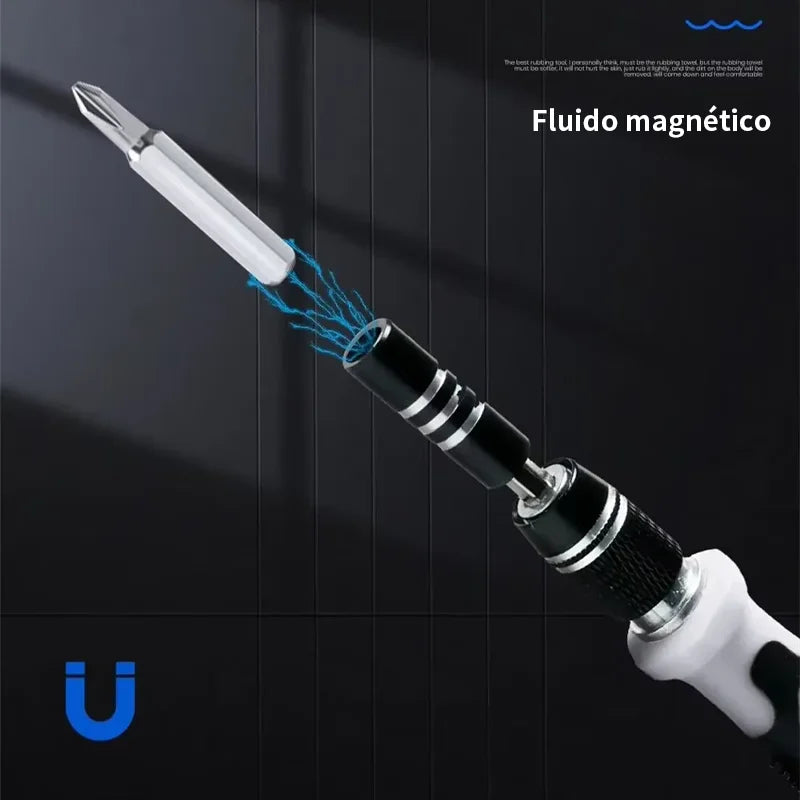 Iruibo 115 in 1 Screwdriver Set: Multifunction with Various Nozzles, Ideal for Repairing Cell Phones, Consoles and Electronics